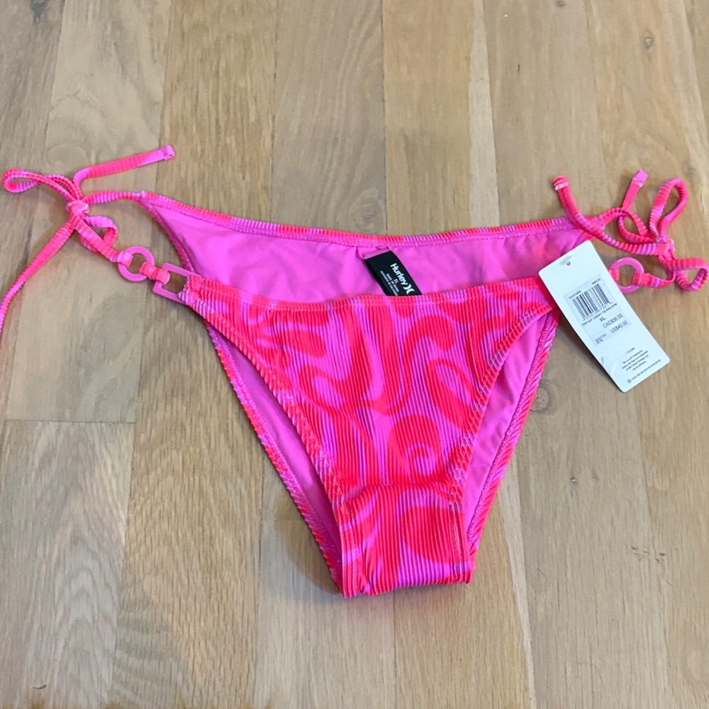 Hurley Vibrant Pink Bikini Bottom